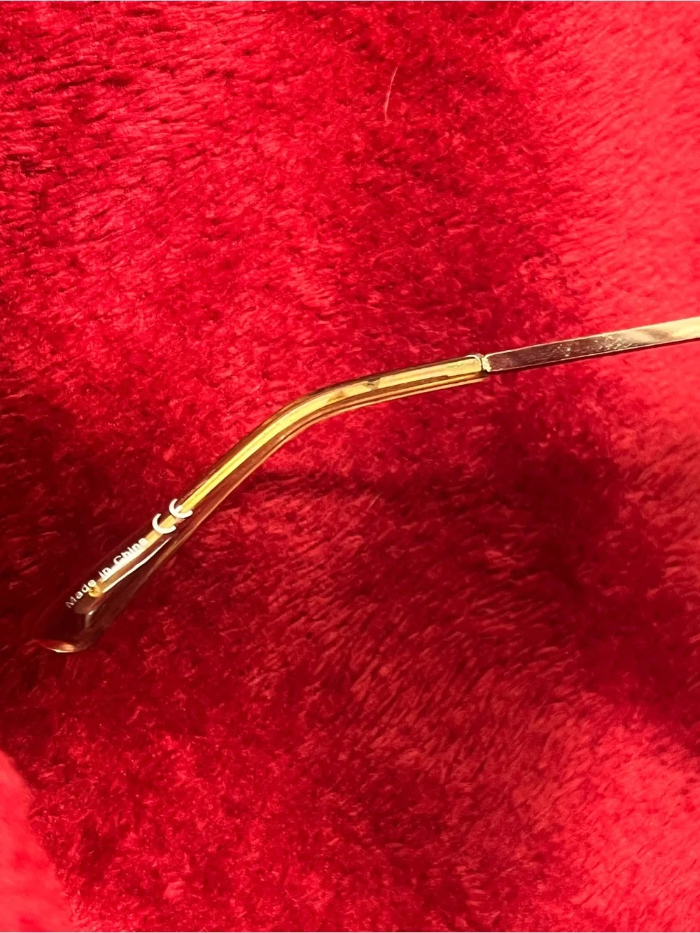 Gold Tone Sunglasses Dark Brown Lenses
